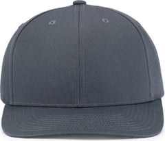 Pacific Headwear P322 Poly/Cotton Snapback Cap - Graphite