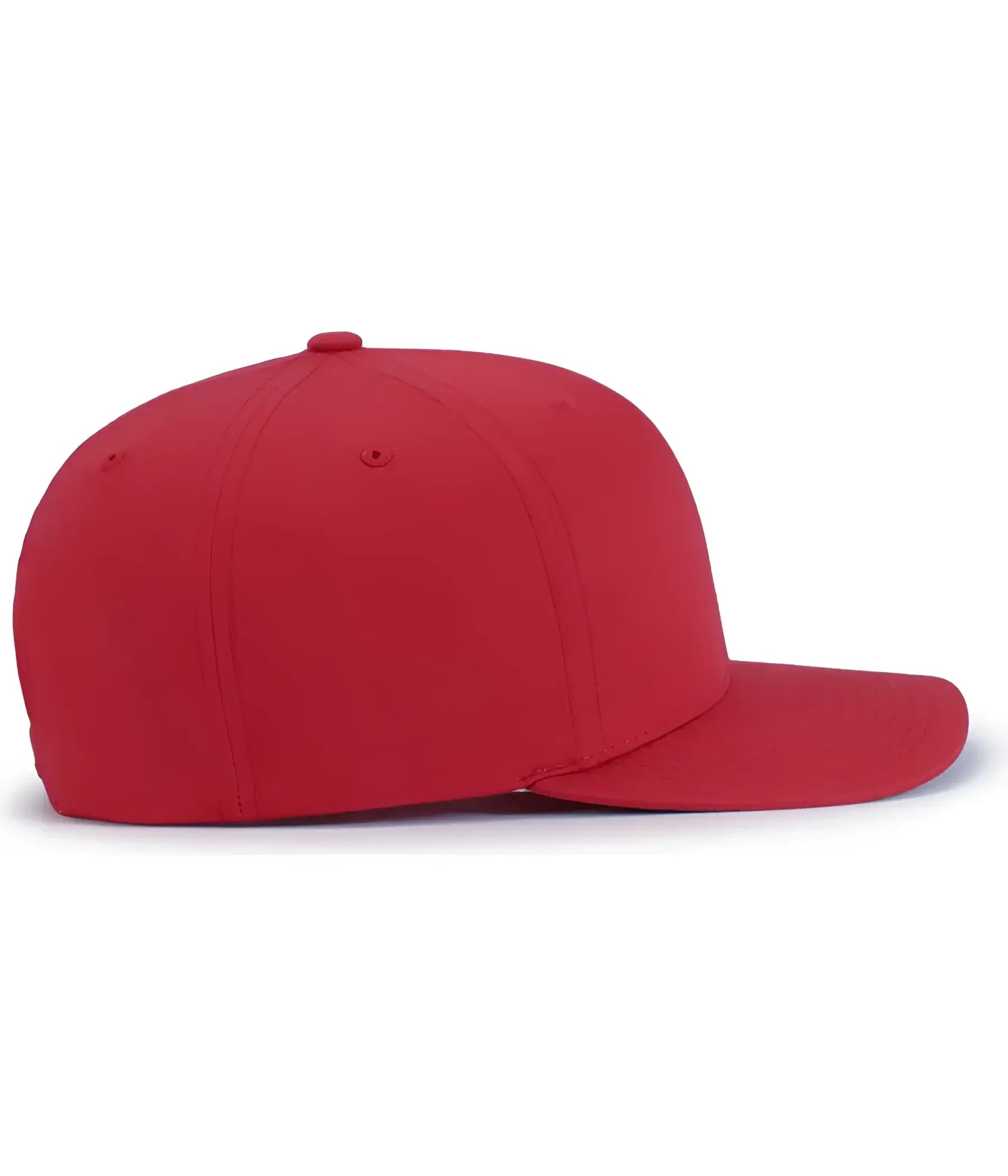 Pacific Headwear P322 Poly/Cotton Snapback Cap - Red