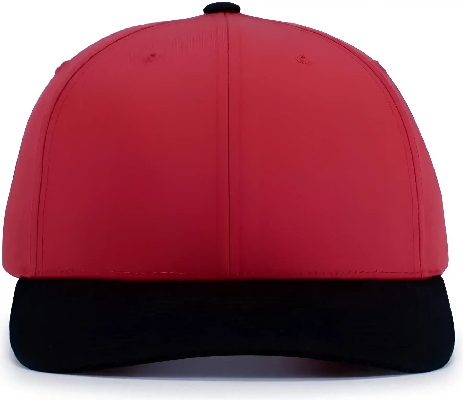Pacific Headwear P322 Poly/Cotton Snapback Cap - Red Black