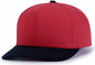 Pacific Headwear P322 Poly/Cotton Snapback Cap Red Navy Red Navy / 6 1/2’’ 7’’