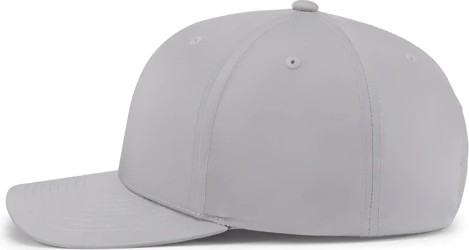 Pacific Headwear P322 Poly/Cotton Snapback Cap - Silver