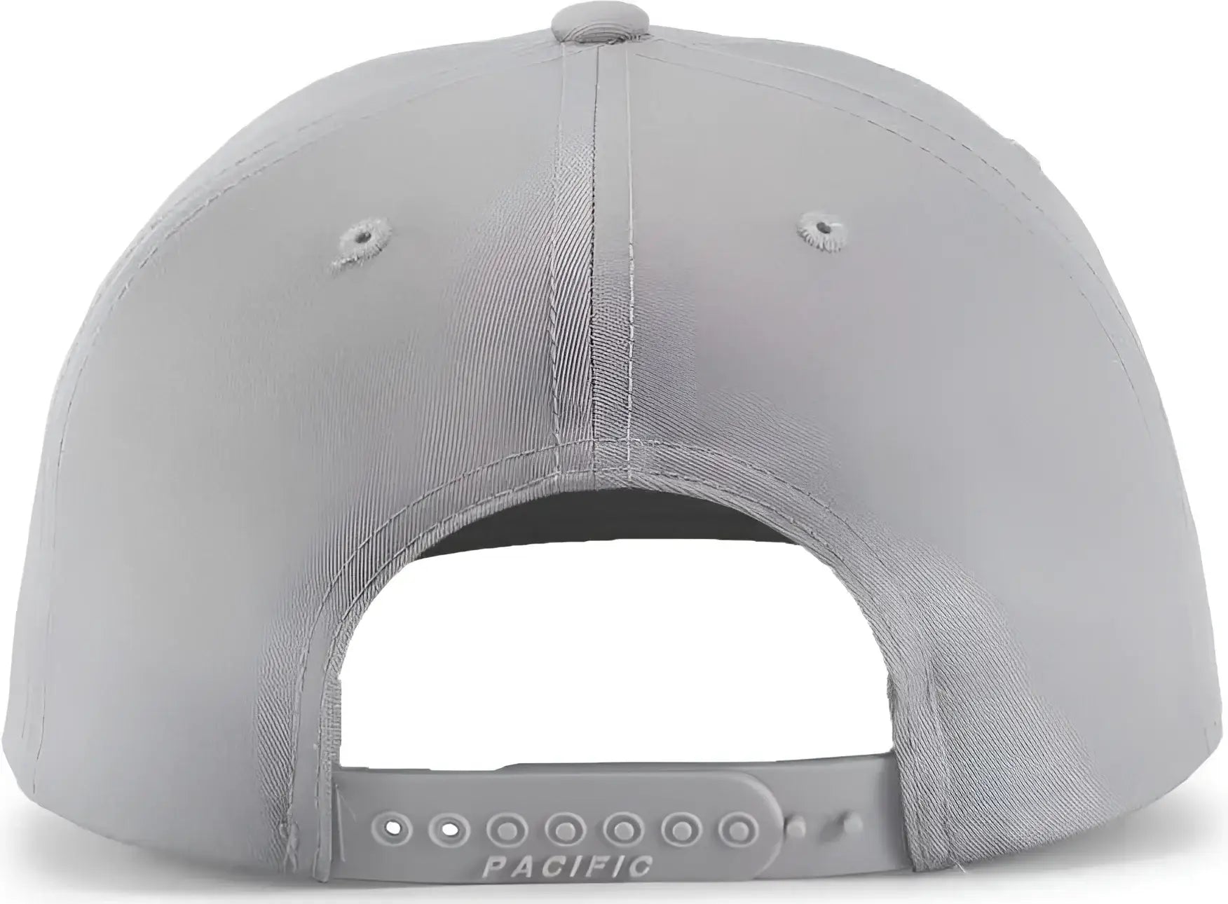 Pacific Headwear P322 Poly/Cotton Snapback Cap - Silver