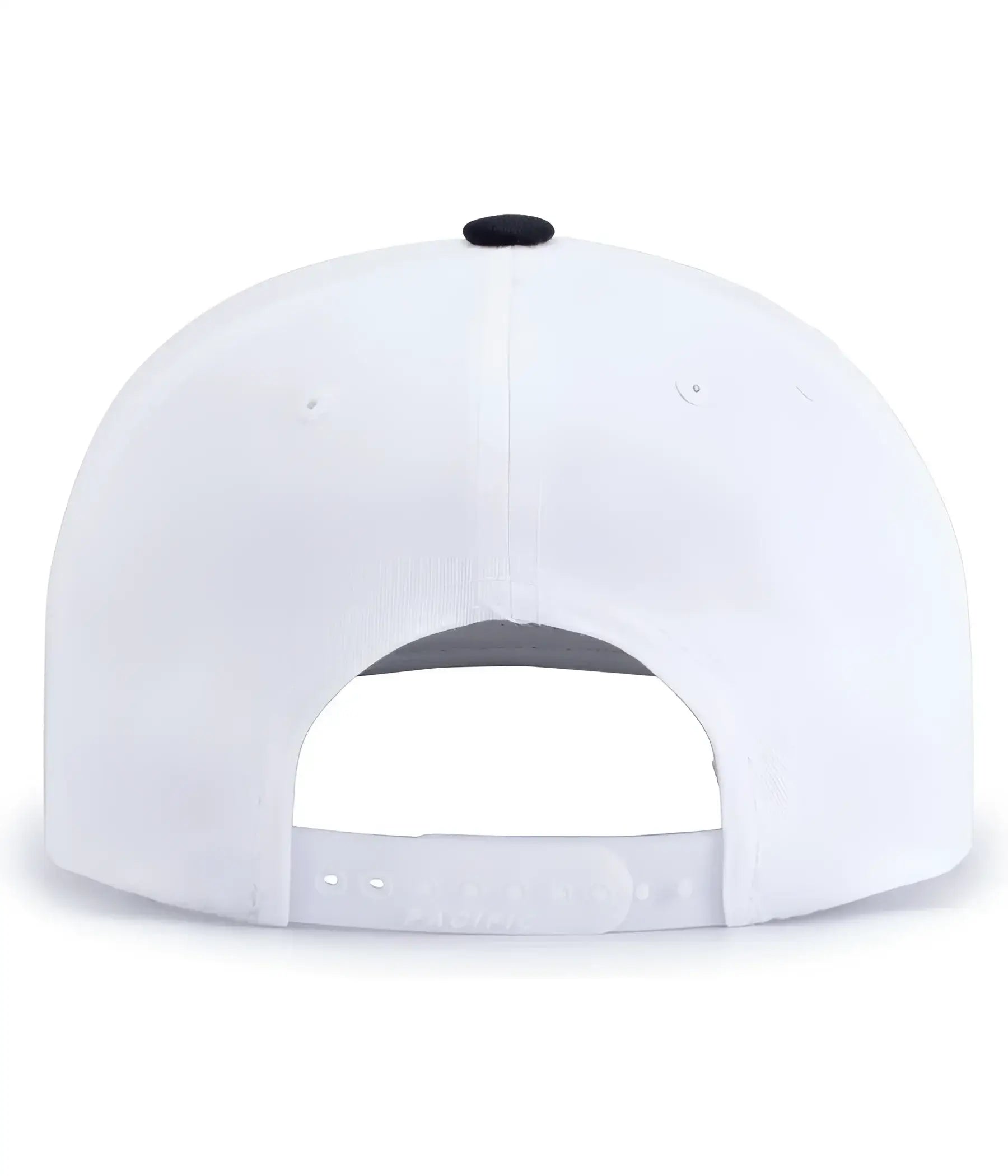 Pacific Headwear P322 Poly/Cotton Snapback Cap - White Navy