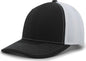 Pacific Headwear P365 Air Mesh Sideline Cap - Black White Black - Black / 7’’ - 7 7/8’’