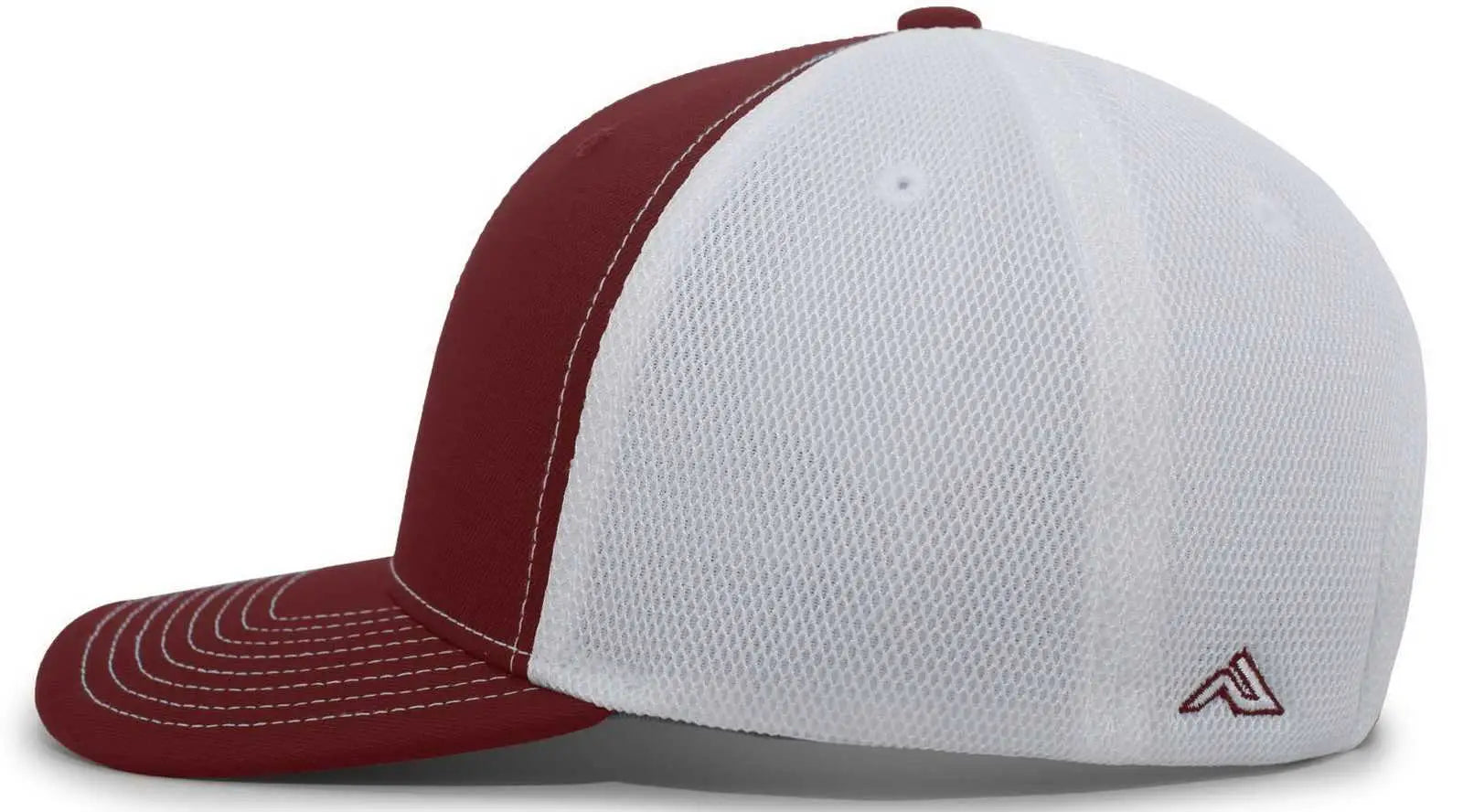 Pacific Headwear P365 Air Mesh Sideline Cap - Maroon White Maroon - Maroon / 7’’ - 7 7/8’’