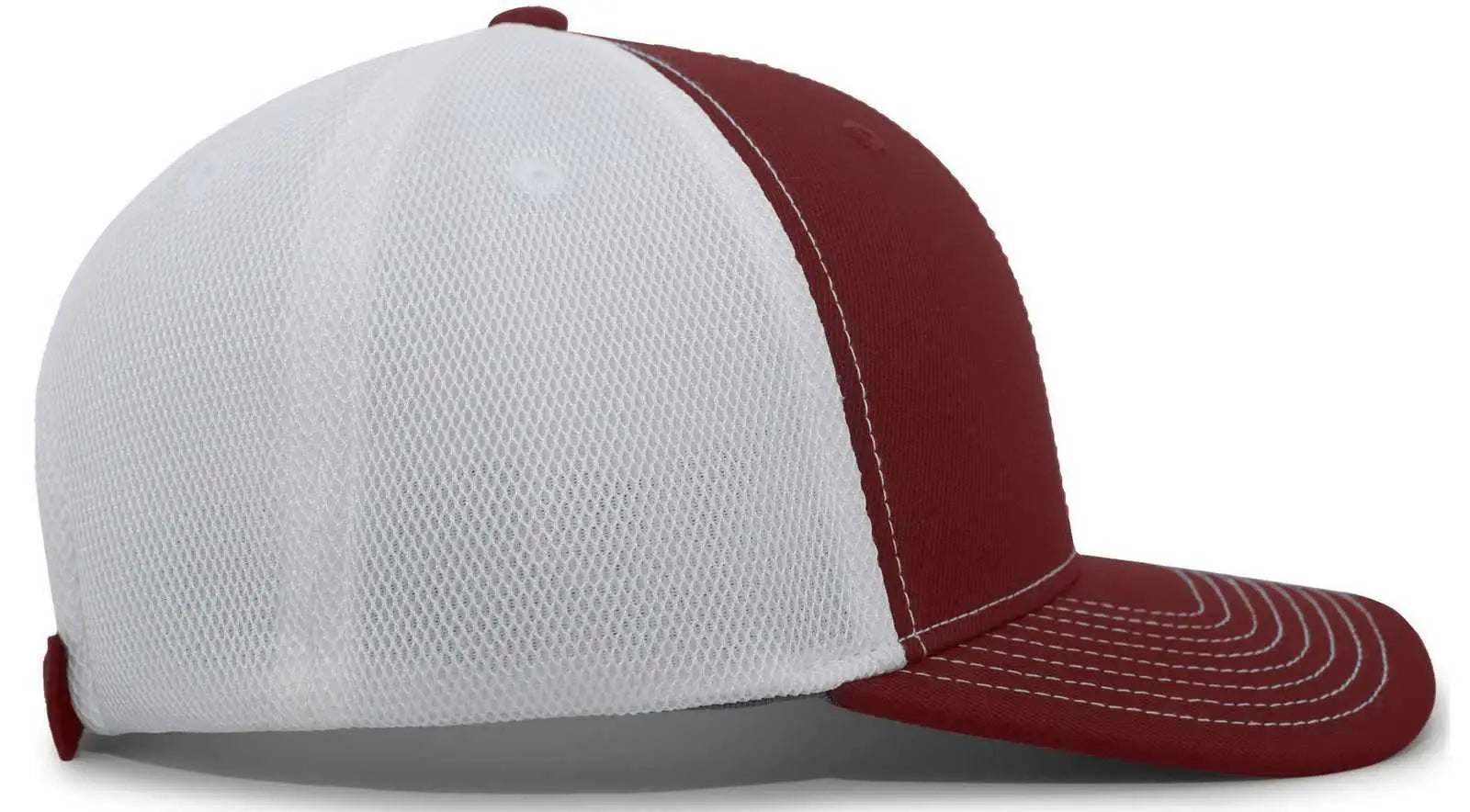 Pacific Headwear P365 Air Mesh Sideline Cap - Maroon White Maroon - Maroon / 7’’ - 7 7/8’’