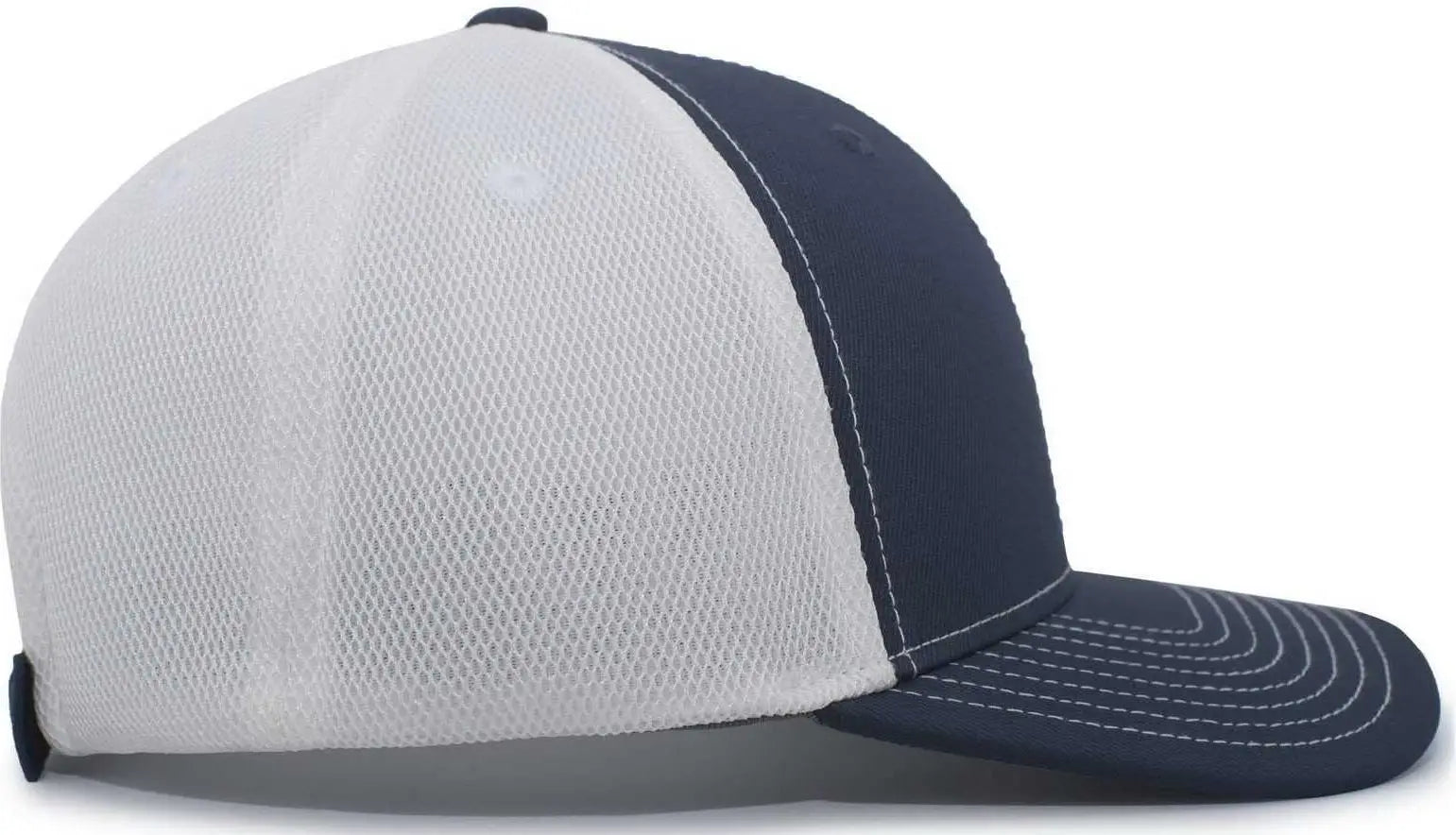 Pacific Headwear P365 Air Mesh Sideline Cap - Navy White Navy - Navy / 7’’ - 7 7/8’’