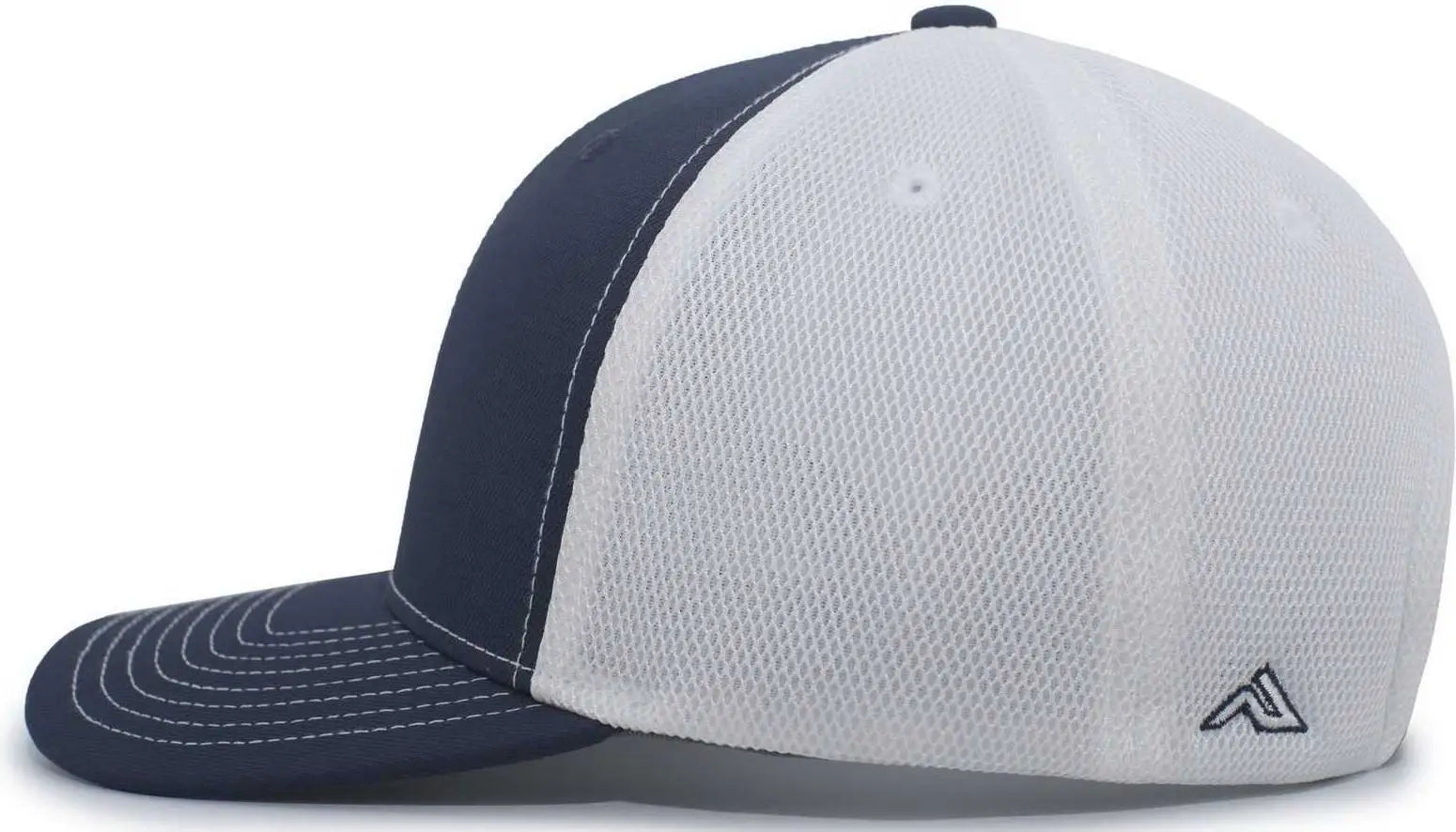 Pacific Headwear P365 Air Mesh Sideline Cap - Navy White Navy - Navy / 7’’ - 7 7/8’’