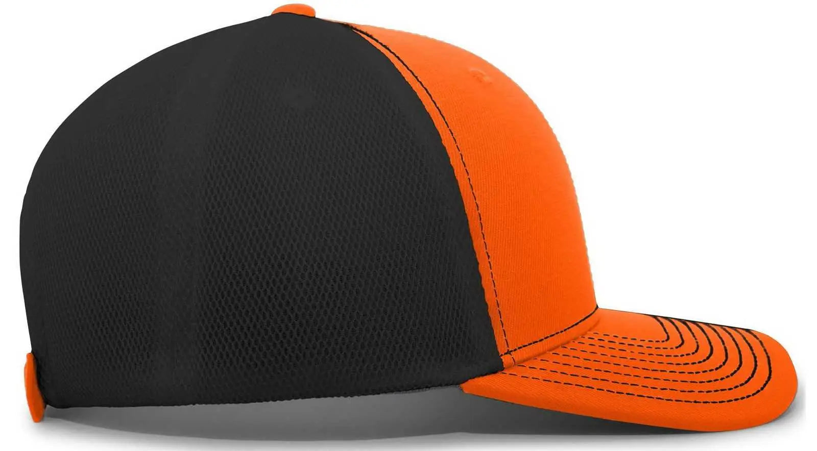 Pacific Headwear P365 Air Mesh Sideline Cap - Orange Black Orange - Orange Black / 7’’ - 7 7/8’’
