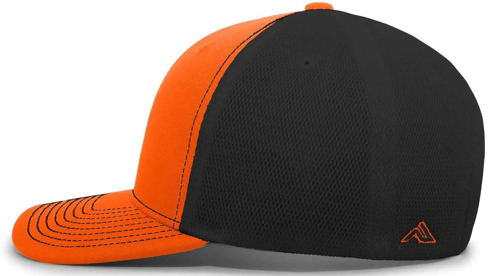 Pacific Headwear P365 Air Mesh Sideline Cap - Orange Black Orange - Orange Black / 7’’ - 7 7/8’’