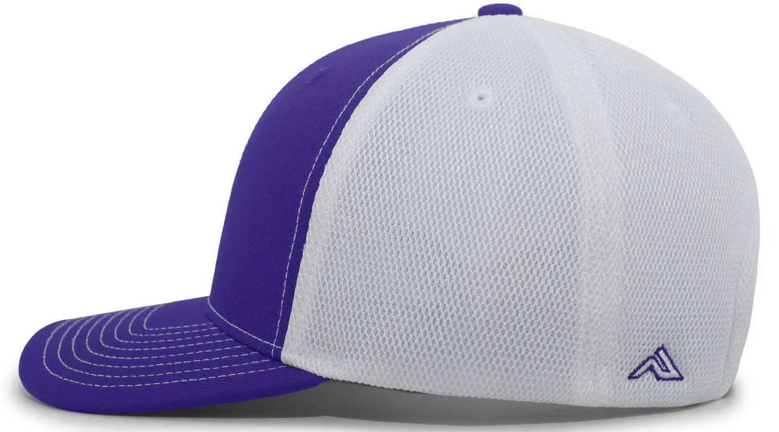 Pacific Headwear P365 Air Mesh Sideline Cap - Purple White Purple - Purple White / 7’’ - 7 7/8’’