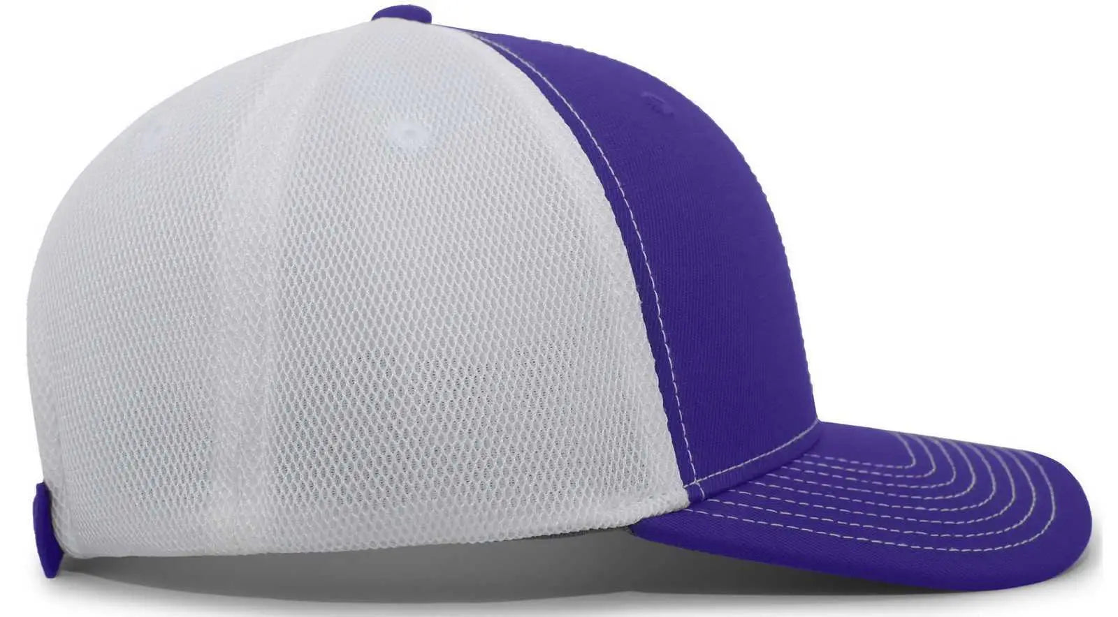 Pacific Headwear P365 Air Mesh Sideline Cap - Purple White Purple - Purple White / 7’’ - 7 7/8’’