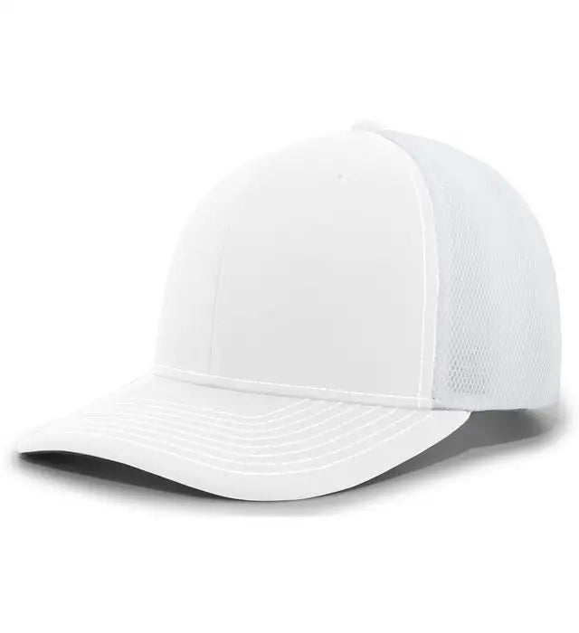 Pacific Headwear P365 Air Mesh Sideline Cap - White - White / 7’’ - 7 7/8’’