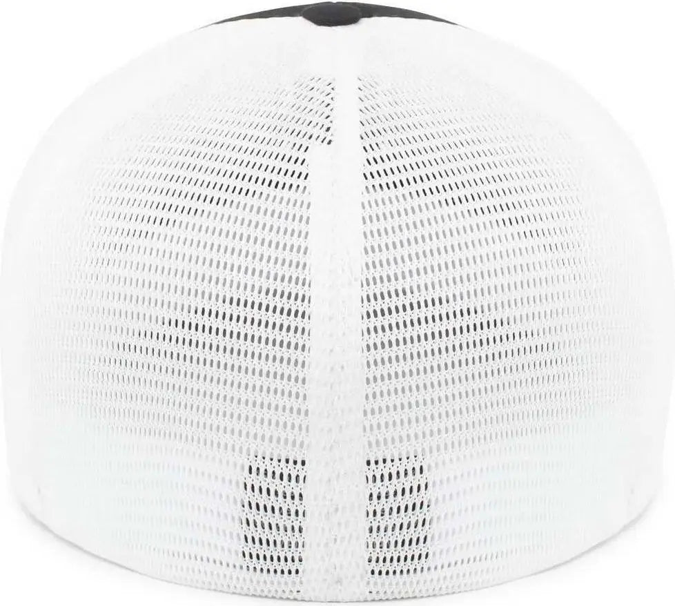 Pacific Headwear P401 Fusion Trucker Cap - Black White Black