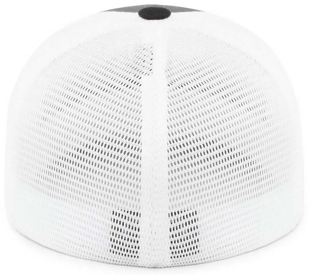 Pacific Headwear P401 Fusion Trucker Cap - Graphite White Black