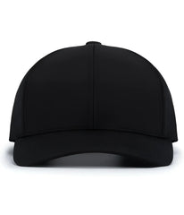Pacific Headwear P413 Lightweight Perforated Snapback Black Black / 7’’ 7 7/8’’