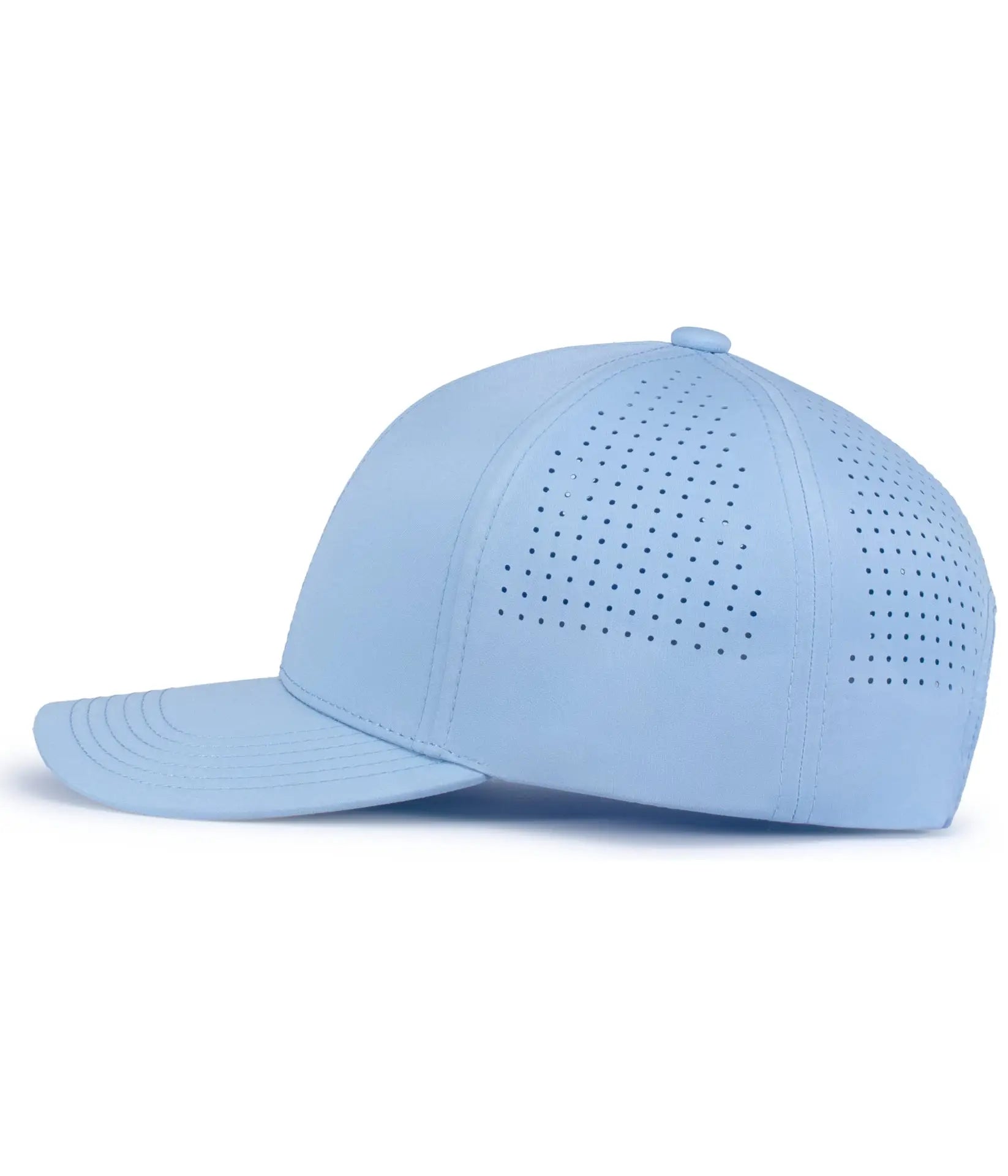 Pacific Headwear P413 Lightweight Perforated Snapback Cap - Powder Blue - Powder Blue / One Size Fits Most