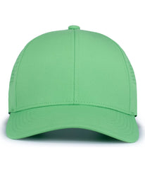 Pacific Headwear P413 Lightweight Perforated Snapback Cap - Retro Green - Retro Green / One Size Fits Most