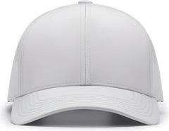 Pacific Headwear P413 Lightweight Perforated Snapback Silver Silver / 7’’ 7 7/8’’