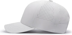 Pacific Headwear P413 Lightweight Perforated Snapback Silver Silver / 7’’ 7 7/8’’