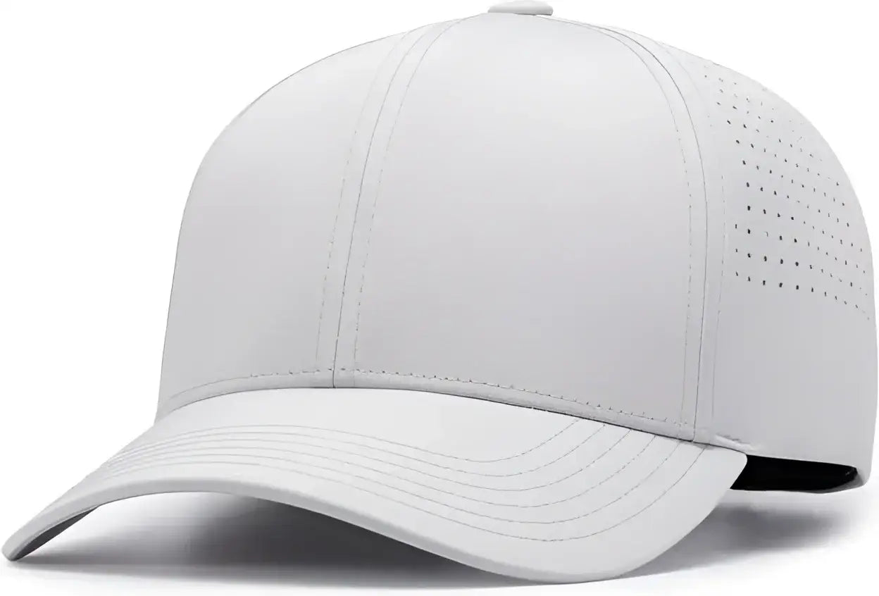 Pacific Headwear P413 Lightweight Perforated Snapback Silver Silver / 7’’ 7 7/8’’