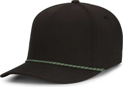 Pacific Headwear P421 Weekender Cap - Black Gingko - Black Gray / 7’’ 7 7/8’’