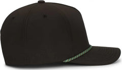 Pacific Headwear P421 Weekender Cap - Black Gingko - Black Gray / 7’’ 7 7/8’’