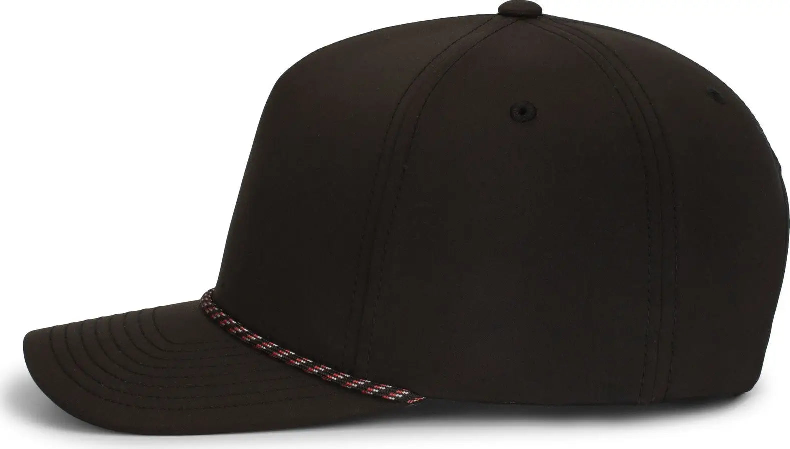 Pacific Headwear P421 Weekender Cap - Black Black Red - Black Black Red / OS