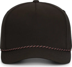 Pacific Headwear P421 Weekender Cap - Black Black Red - Black Black Red / OS