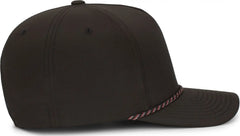 Pacific Headwear P421 Weekender Cap - Black Black Red - Black Black Red / OS