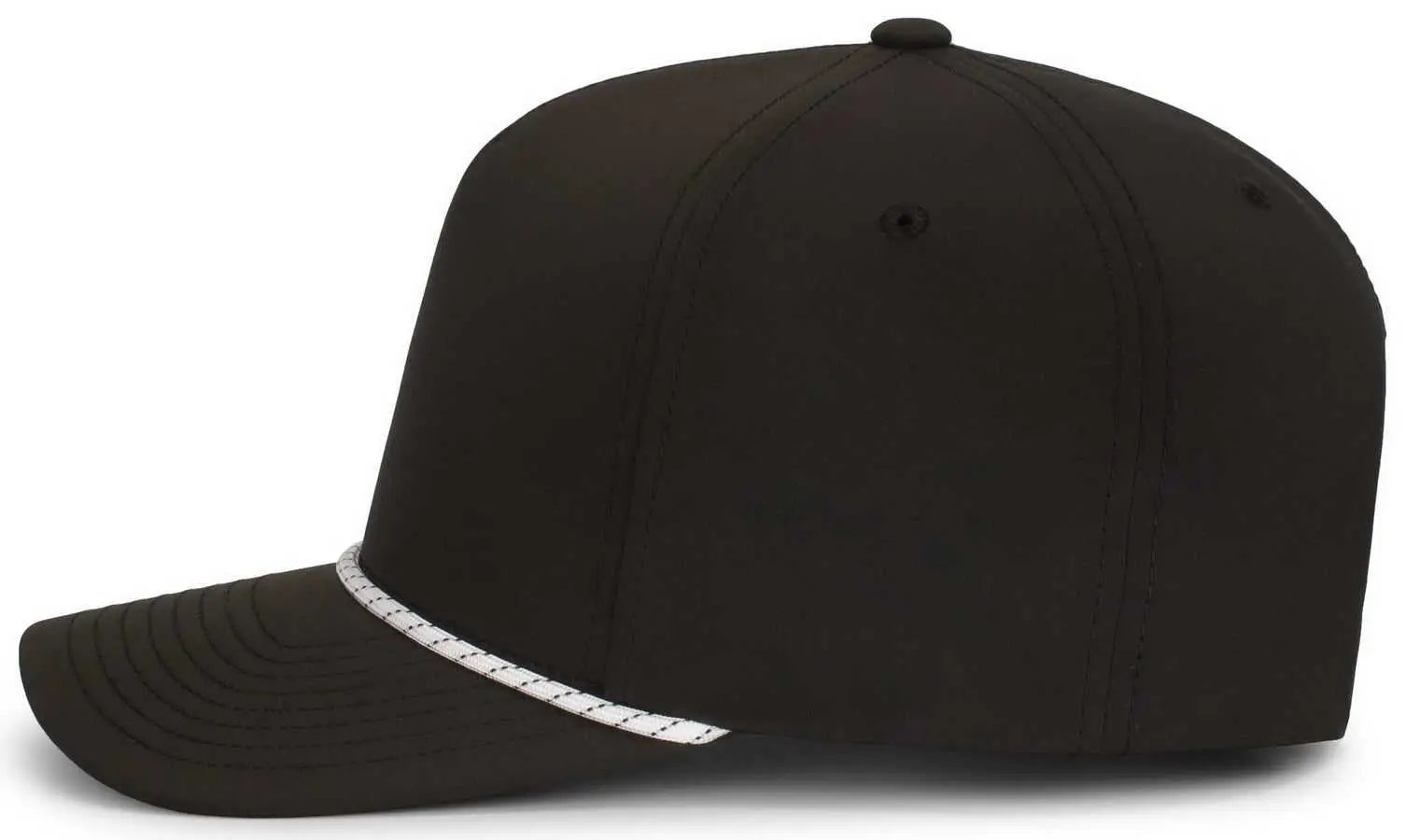 Pacific Headwear P421 Weekender Cap - Black White Black - Black White / 7’’ 7 7/8’’