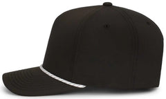 Pacific Headwear P421 Weekender Cap - Black White Black - Black White / 7’’ 7 7/8’’
