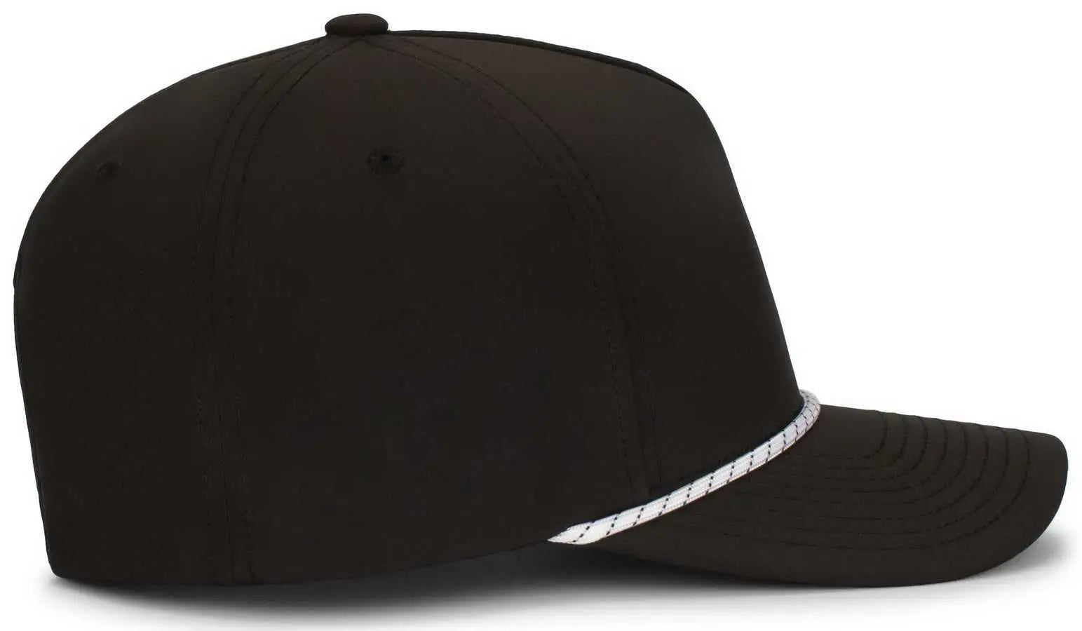 Pacific Headwear P421 Weekender Cap - Black White Black - Black White / 7’’ 7 7/8’’