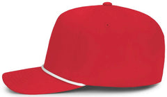Pacific Headwear P421 Weekender Cap - Red White - Red White / 7’’ 7 7/8’’