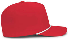 Pacific Headwear P421 Weekender Cap - Red White - Red White / 7’’ 7 7/8’’