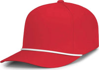 Pacific Headwear P421 Weekender Cap - Red White - Red White / 7’’ 7 7/8’’