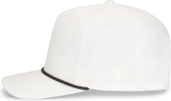 Pacific Headwear P421 Weekender Cap - White Black White - White Black / 7’’ 7 7/8’’