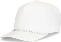 Pacific Headwear P421 Weekender Cap - White White Black - White Black / 7’’ 7 7/8’’
