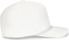 Pacific Headwear P421 Weekender Cap - White White Black - White Black / 7’’ 7 7/8’’