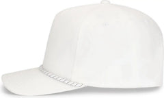 Pacific Headwear P421 Weekender Cap - White White Black - White Black / 7’’ 7 7/8’’