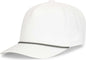 Pacific Headwear P421 Weekender Cap - White Graphite White - White Dark Gray / 7’’ 7 7/8’’
