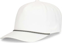 Pacific Headwear P421 Weekender Cap - White Graphite White - White Dark Gray / 7’’ 7 7/8’’