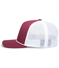 Pacific Headwear P423 Weekender Trucker Cap - Berry White Berry - Cardinal White / 7’’ 7 7/8’’