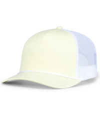 Pacific Headwear P423 Weekender Trucker Cap - Celestial Yellow White - Celestial Yellow White / One Size Fits Most