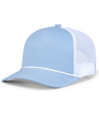Pacific Headwear P423 Weekender Trucker Cap - Powder Blue White - Powder Blue White / One Size Fits Most
