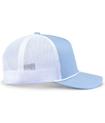 Pacific Headwear P423 Weekender Trucker Cap - Powder Blue White - Powder Blue White / One Size Fits Most