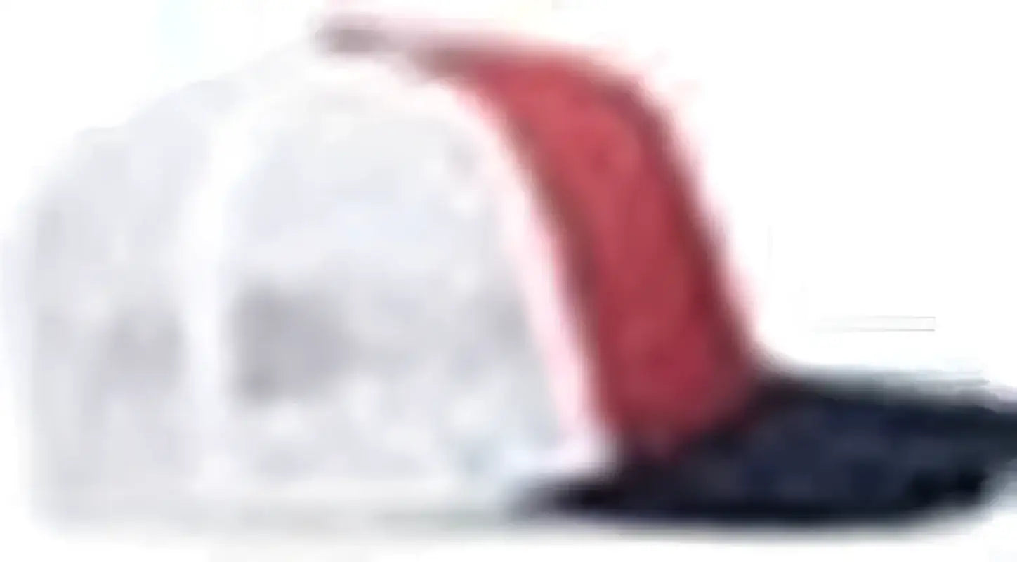 Pacific Headwear P423 Weekender Trucker Cap - Red White Navy - Red Navy / 7’’ 7 7/8’’