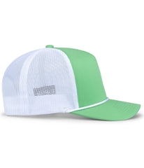 Pacific Headwear P423 Weekender Trucker Cap - Retro Green White - Retro Green White / One Size Fits Most