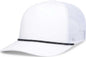 Pacific Headwear P423 Weekender Trucker Cap - White Black White - White Black / 7’’ 7 7/8’’