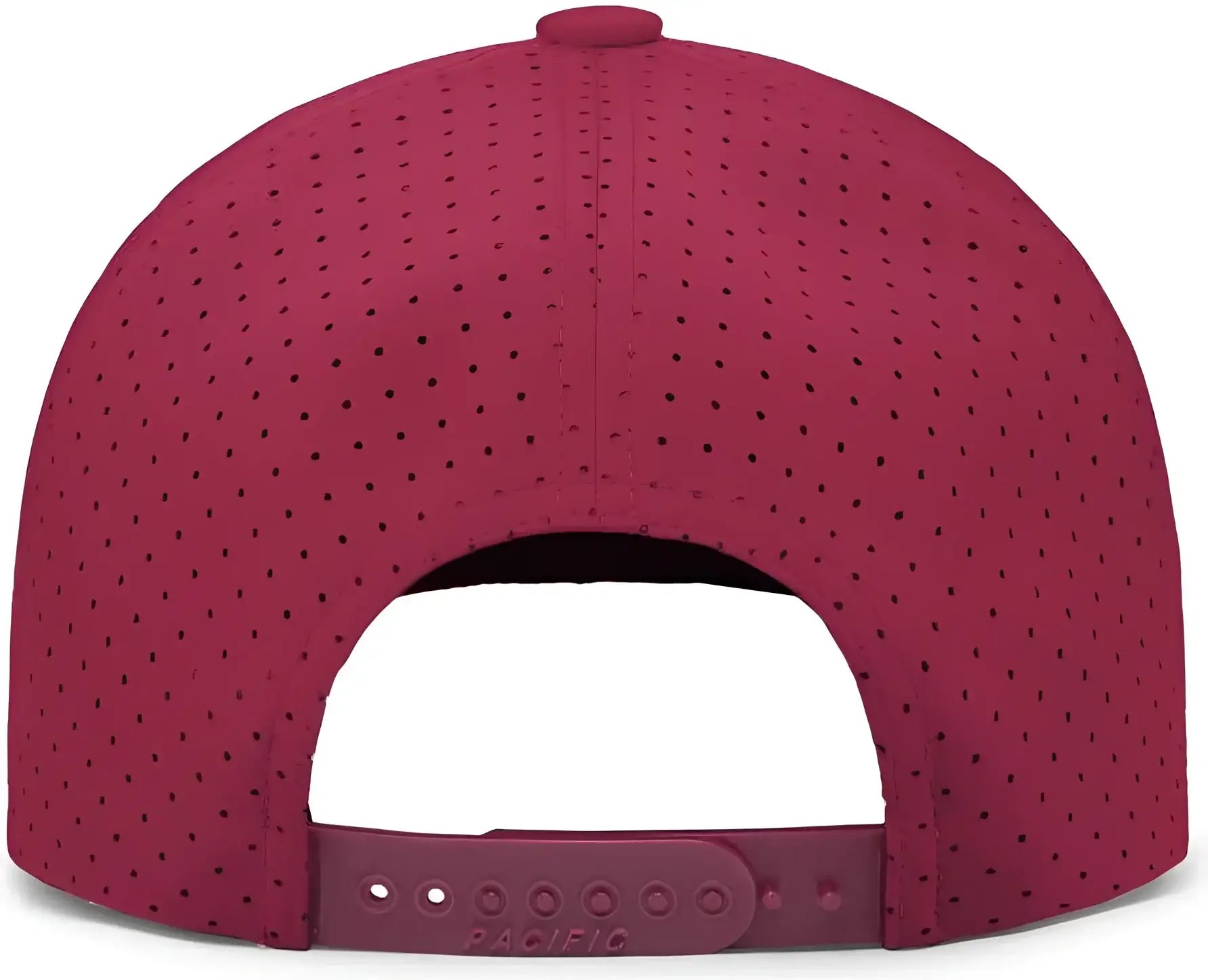 Pacific Headwear P424 Weekender Perforated Snapback Cap - Berry White - Carinal White / 7’’ 7 7/8’’